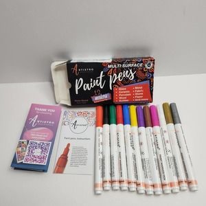 Artistro Multi-Surface Paint Pens - 12 Colors